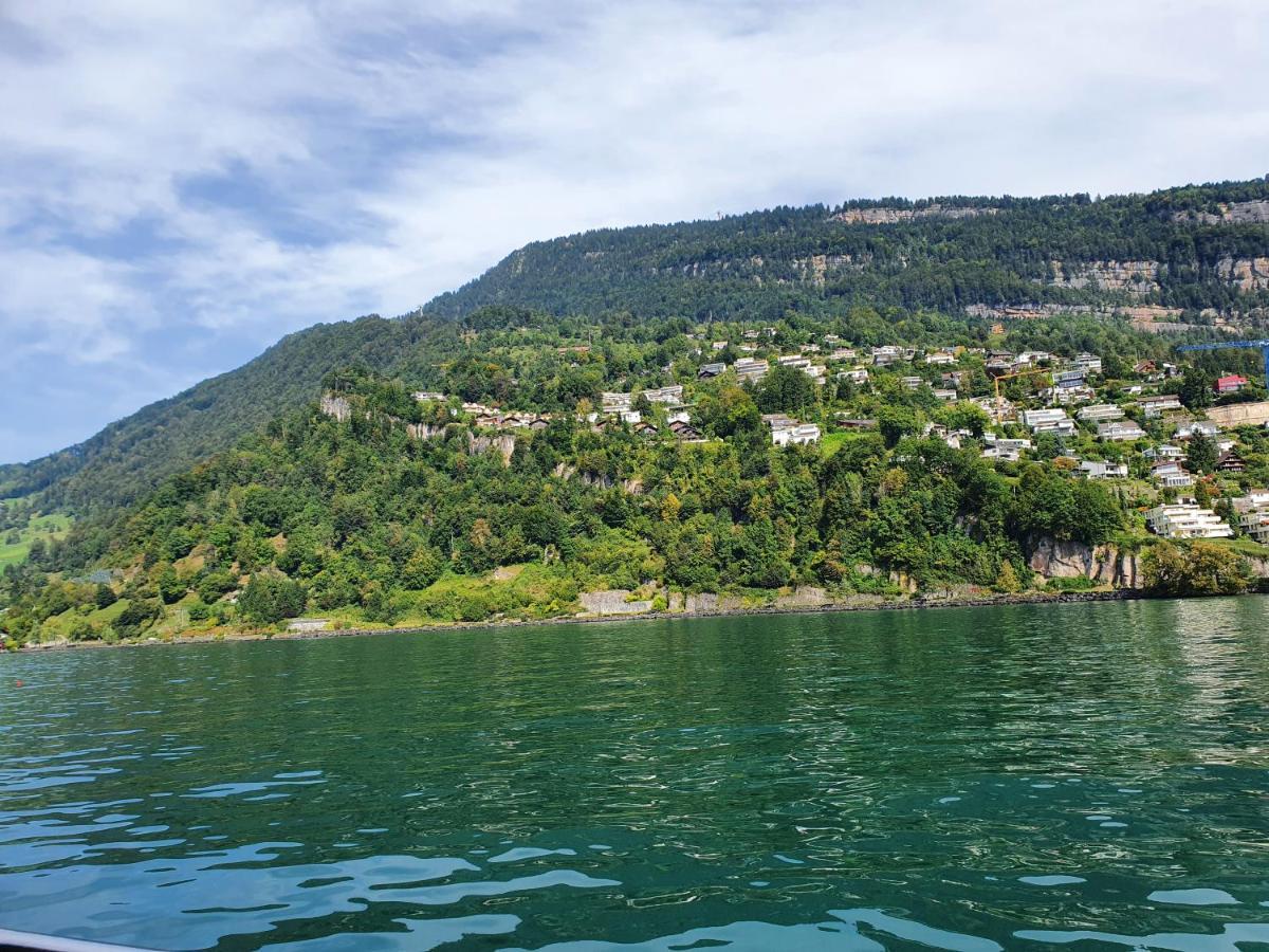 Priv. Apartment Bei Swiss Holiday Park Morschach Eksteriør billede
