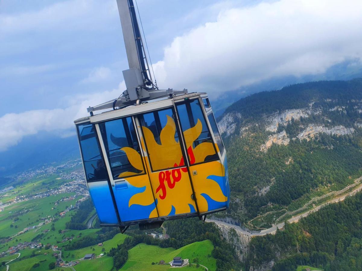 Priv. Apartment Bei Swiss Holiday Park Morschach Eksteriør billede